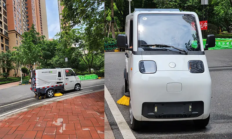 新能源純電動洗掃車助力城市環(huán)境建設
