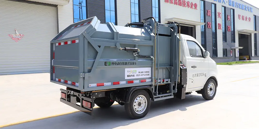 新能源側(cè)裝垃圾車，新能源垃圾車，小型垃圾車，純電動垃圾車，環(huán)衛(wèi)垃圾車，垃圾車