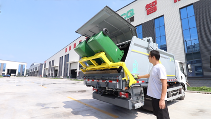 新能源壓縮式垃圾車BY-YS12000工作模式
